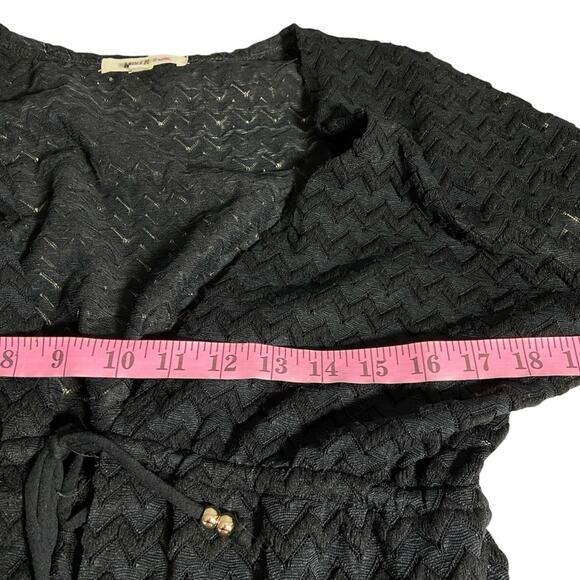 MIKEN NWT Tie-Waist Chevron-Knit Cover Up XL - Picture 3 of 7